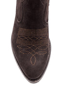Women's Suede Leather Cowboy Boots | Derimod Women's Suede Leather Cowboy Boots | Derimod