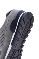 Hammer Jack Men's Gray Leather Sneaker | Derimod Hammer Jack Men's Gray Leather Sneaker | Derimod