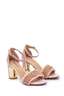 Women's Suede Metal Heel Detailed Shoes | Derimod Women's Suede Metal Heel Detailed Shoes | Derimod