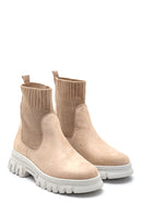 Women's Socks Suede Boots | Derimod Women's Socks Suede Boots | Derimod