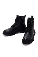 Men's Black Zippered Leather Casual Boots | Derimod Men's Black Zippered Leather Casual Boots | Derimod