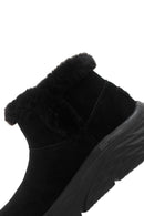 Skechers Kadın Siyah Max Cushioning Süet Deri Kalın Tabanlı Casual Bot | Derimod Skechers Kadın Siyah Max Cushioning Süet Deri Kalın Tabanlı Casual Bot | Derimod