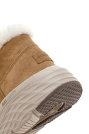 Skechers Kadın Taba Max Cushioning Süet Deri Kalın Tabanlı Casual Bot | Derimod Skechers Kadın Taba Max Cushioning Süet Deri Kalın Tabanlı Casual Bot | Derimod