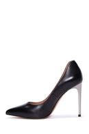 Kadın Siyah Deri Stiletto | Derimod Kadın Siyah Deri Stiletto | Derimod