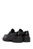 Kadın Siyah Kalın Tabanlı Deri Maskülen Loafer | Derimod Kadın Siyah Kalın Tabanlı Deri Maskülen Loafer | Derimod