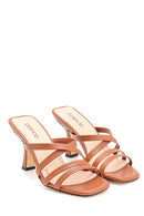 Women's Leather Heeled Slippers | Derimod Women's Leather Heeled Slippers | Derimod