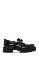 Kadın Siyah Deri Rugan Maskülen Loafer | Derimod Kadın Siyah Deri Rugan Maskülen Loafer | Derimod