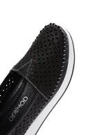 Women's Black Thick Soled Leather Comfort Loafer | Derimod Women's Black Thick Soled Leather Comfort Loafer | Derimod