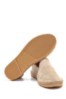 Erkek Bej Süet Deri Espadril | Derimod Erkek Bej Süet Deri Espadril | Derimod