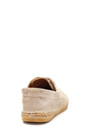 Men's Beige Suede Leather Espadrille | Derimod Men's Beige Suede Leather Espadrille | Derimod
