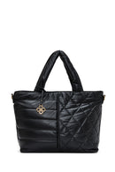 Women's Black Quilted Shoulder Bag | Derimod Women's Black Quilted Shoulder Bag | Derimod