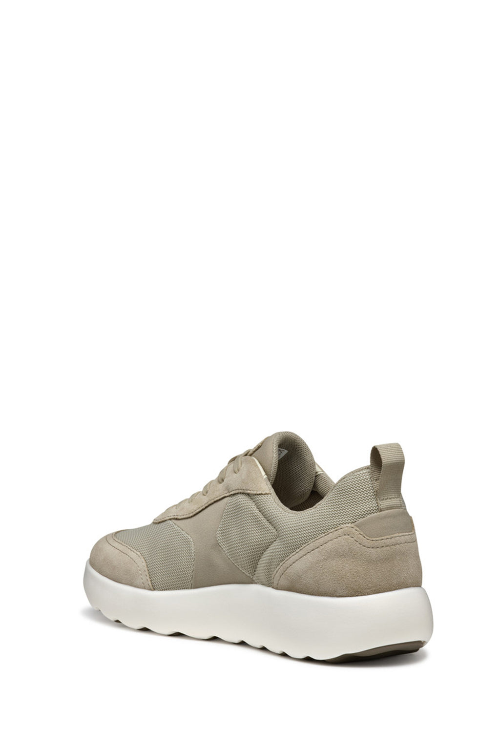 Geox Erkek Bej U Xtors D - Mesh + Suede Bağcıklı Süet Deri Sneaker