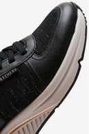 Skechers Kadın Siyah Arch Fit S-Miles-Miglio Marca Sneaker | Derimod Skechers Kadın Siyah Arch Fit S-Miles-Miglio Marca Sneaker | Derimod