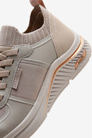 Skechers Kadın Bej Arch Fit S-Miles-Miglio Marca Sneaker | Derimod Skechers Kadın Bej Arch Fit S-Miles-Miglio Marca Sneaker | Derimod