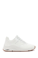 Skechers Women's White Arch Fit S-Miles Lace-up Sneaker | Derimod Skechers Women's White Arch Fit S-Miles Lace-up Sneaker | Derimod