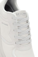 Skechers Women's White Arch Fit S-Miles Lace-up Sneaker | Derimod Skechers Women's White Arch Fit S-Miles Lace-up Sneaker | Derimod