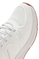 Skechers Women's White Arch Fit S-Miles Lace-up Sneaker | Derimod Skechers Women's White Arch Fit S-Miles Lace-up Sneaker | Derimod