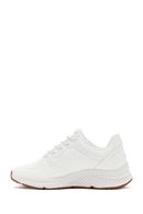Skechers Women's White Arch Fit S-Miles Lace-up Sneaker | Derimod Skechers Women's White Arch Fit S-Miles Lace-up Sneaker | Derimod