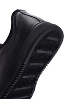 Erkek Siyah Bağcıklı Deri Sneaker | Derimod Erkek Siyah Bağcıklı Deri Sneaker | Derimod