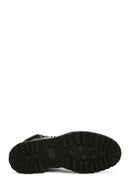 Men's Black Leather Zippered Casual Boots | Derimod Men's Black Leather Zippered Casual Boots | Derimod