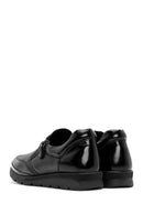 Women's Black Zipper Detailed Leather Comfort Shoes | Derimod Women's Black Zipper Detailed Leather Comfort Shoes | Derimod