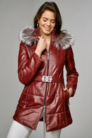 St Moritz Women's Leather Jacket | Derimod St Moritz Women's Leather Jacket | Derimod