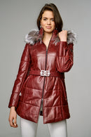 St Moritz Women's Leather Jacket | Derimod St Moritz Women's Leather Jacket | Derimod