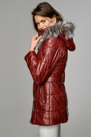 St Moritz Women's Leather Jacket | Derimod St Moritz Women's Leather Jacket | Derimod