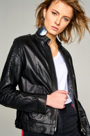Como Women's Leather Jacket | Derimod Como Women's Leather Jacket | Derimod