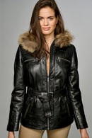 Juliette Women's Leather Jacket | Derimod Juliette Women's Leather Jacket | Derimod