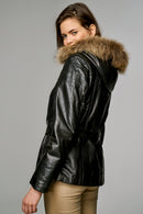 Juliette Women's Leather Jacket | Derimod Juliette Women's Leather Jacket | Derimod
