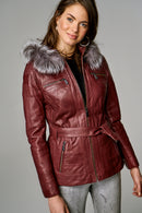 Juliette Women's Leather Jacket | Derimod Juliette Women's Leather Jacket | Derimod
