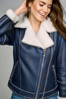 Amanda Women's Leather Jacket | Derimod Amanda Women's Leather Jacket | Derimod