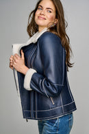 Amanda Women's Leather Jacket | Derimod Amanda Women's Leather Jacket | Derimod