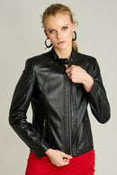 NORMA WOMEN'S LEATHER JACKET | Derimod NORMA WOMEN'S LEATHER JACKET | Derimod