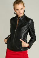 NORMA WOMEN'S LEATHER JACKET | Derimod NORMA WOMEN'S LEATHER JACKET | Derimod