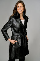 Cameron Women's Leather Jacket | Derimod Cameron Women's Leather Jacket | Derimod