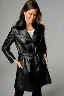 Cameron Women's Leather Jacket | Derimod Cameron Women's Leather Jacket | Derimod