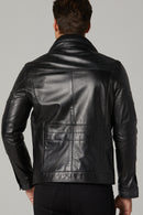Clark Men's Leather Jacket | Derimod Clark Men's Leather Jacket | Derimod