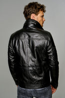 Clark Men's Leather Jacket | Derimod Clark Men's Leather Jacket | Derimod
