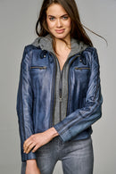 Weekend Women's Leather Jacket | Derimod Weekend Women's Leather Jacket | Derimod