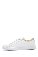Kadın Deri Zincirli Sneaker | Derimod Kadın Deri Zincirli Sneaker | Derimod