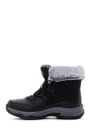 Skechers Women's Black Trego Thick Soled Boots | Derimod Skechers Women's Black Trego Thick Soled Boots | Derimod