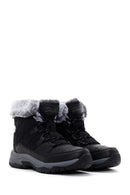 Skechers Women's Black Trego Thick Soled Boots | Derimod Skechers Women's Black Trego Thick Soled Boots | Derimod