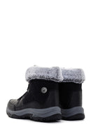 Skechers Women's Black Trego Thick Soled Boots | Derimod Skechers Women's Black Trego Thick Soled Boots | Derimod
