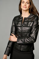 Celine Women's Leather Jacket | Derimod Celine Women's Leather Jacket | Derimod