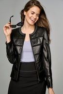 Celine Women's Leather Jacket | Derimod Celine Women's Leather Jacket | Derimod