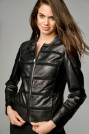Celine Women's Leather Jacket | Derimod Celine Women's Leather Jacket | Derimod