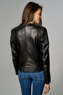 Roman Women's Leather Jacket | Derimod Roman Women's Leather Jacket | Derimod
