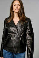 Roman Women's Leather Jacket | Derimod Roman Women's Leather Jacket | Derimod